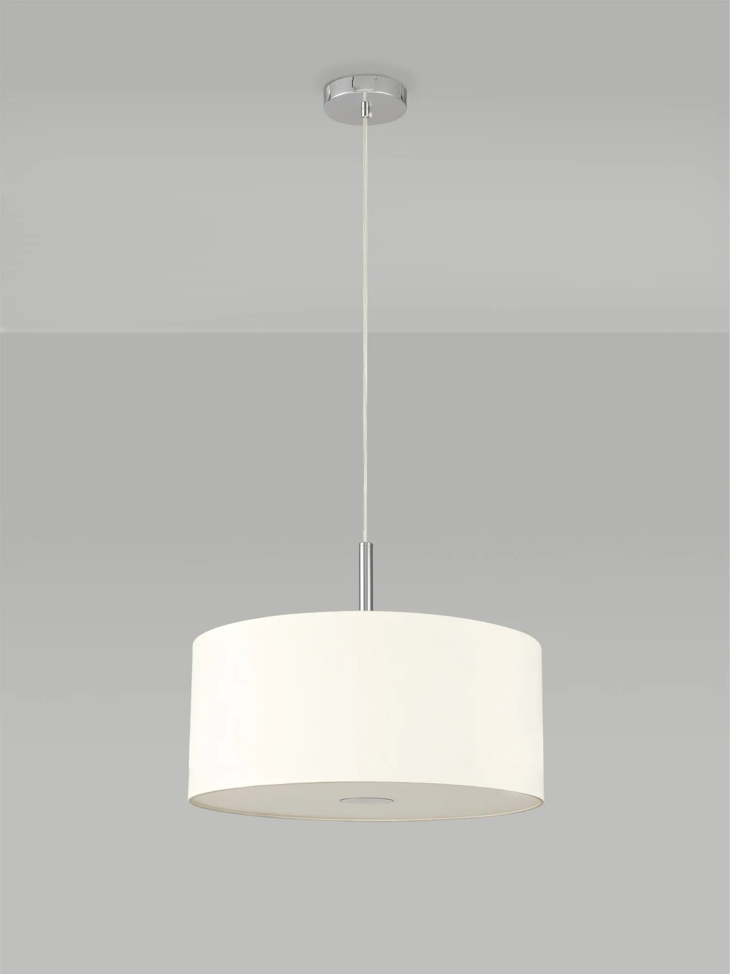 Baymont 40cm 3 Light Pendant Polished Chrome, Ivory Pearl, Frosted Diffuser DK0335  Deco Baymont CH IV
